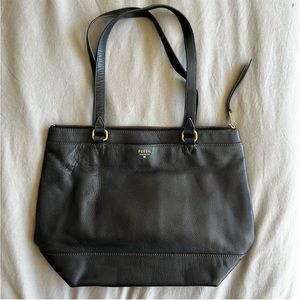 FOSSIL Pebbled Leather Shoulder Bag